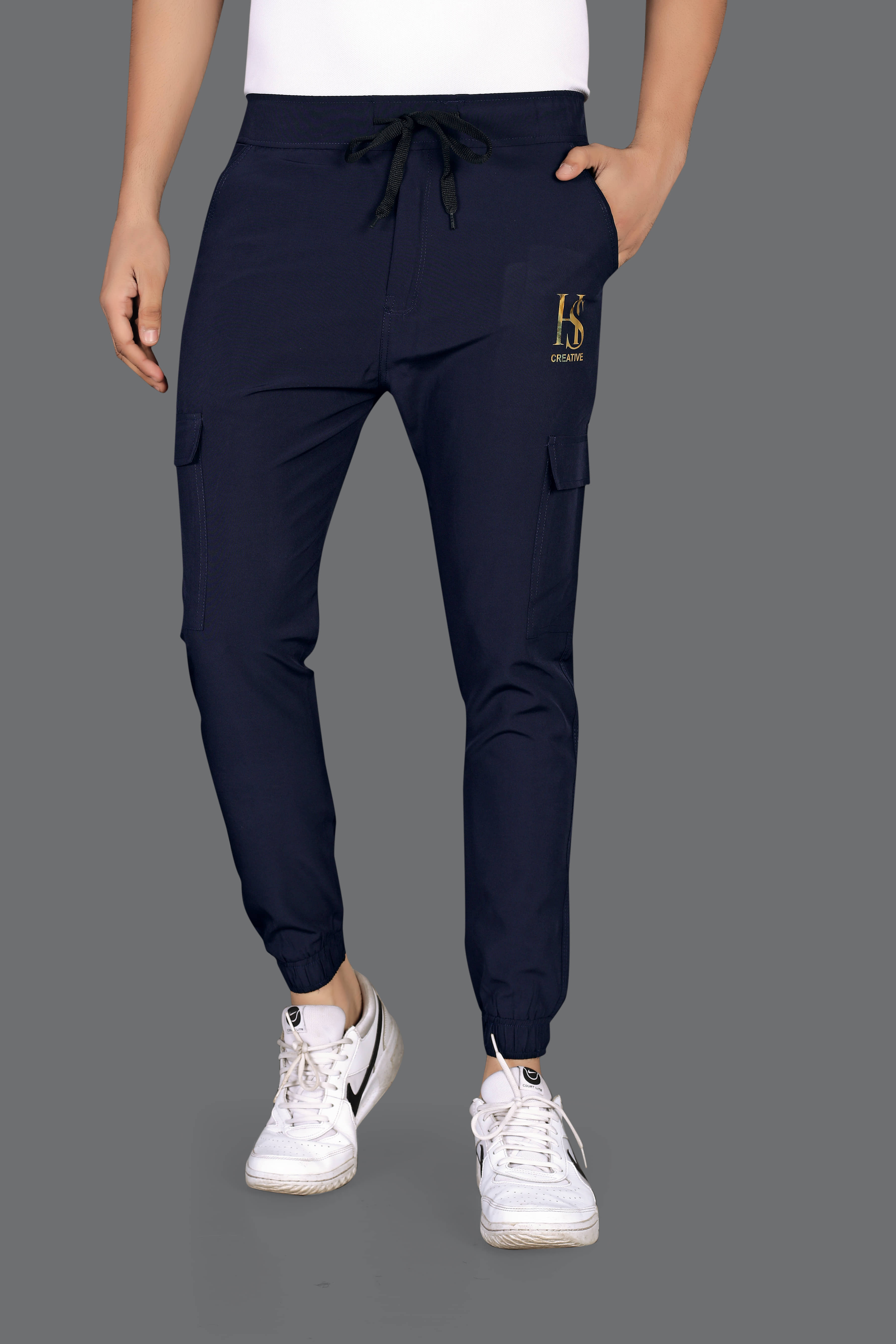 FRUZIS FASHION Blue Lycra Men's Trackpants ( Pack of 1 ) - Track Pants | Buy online on ZillyBuy