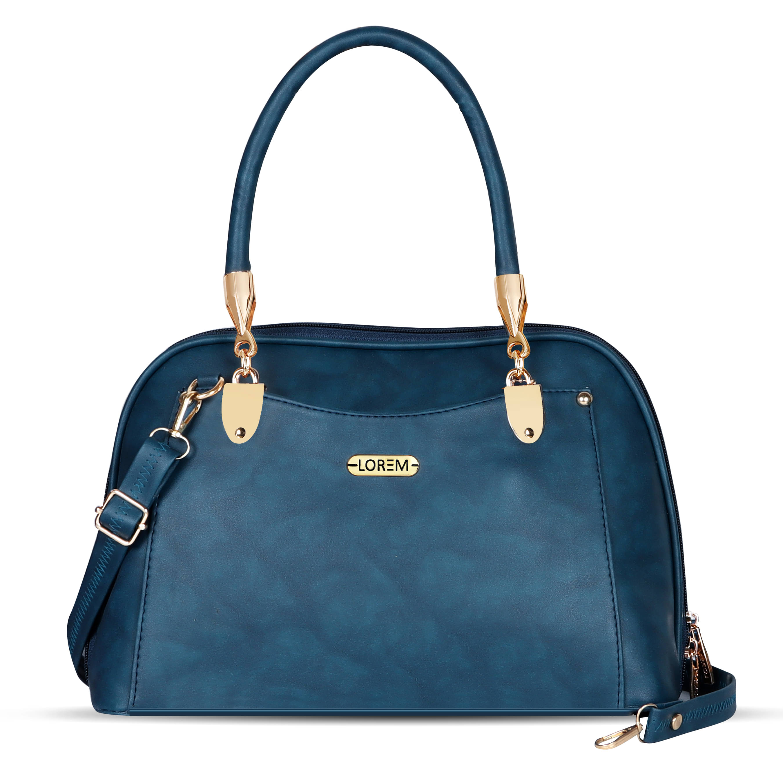     			Lorem Handheld Faux Leather Set of 1 ( Blue )
