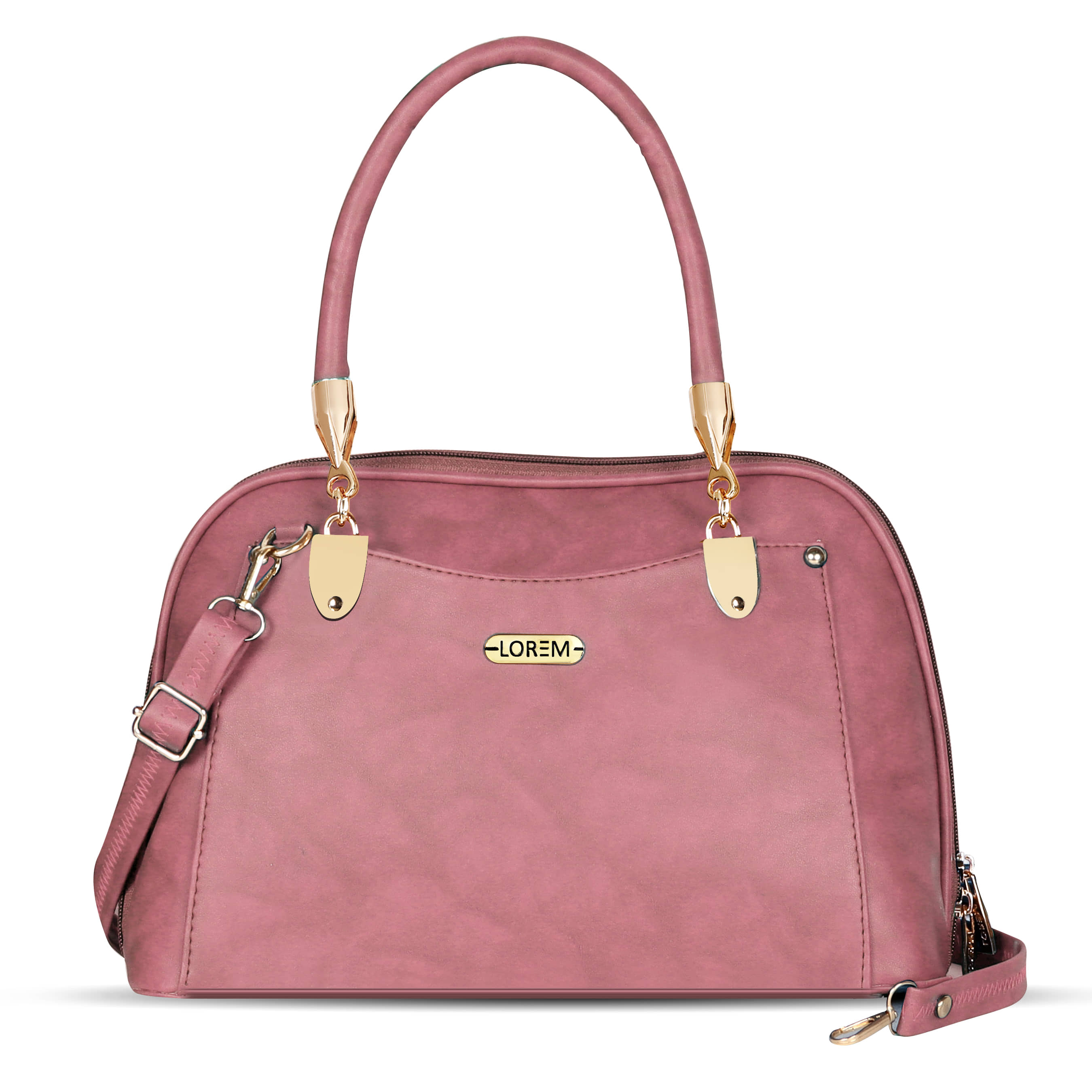 Lorem Handheld Faux Leather Set of 1 ( Pink ) - Handbags | Buy online on ZillyBuy