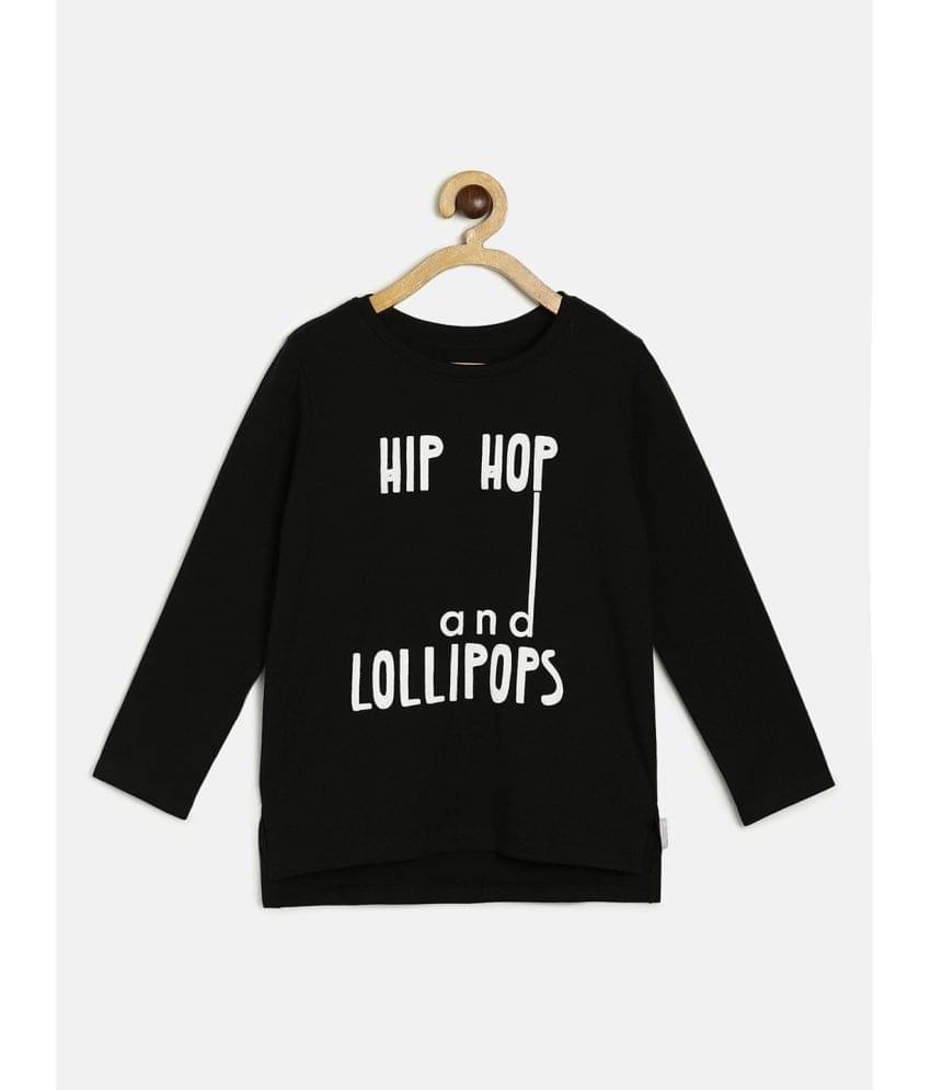     			MINI KLUB Pack of 1 Girls Cotton Top ( Black )