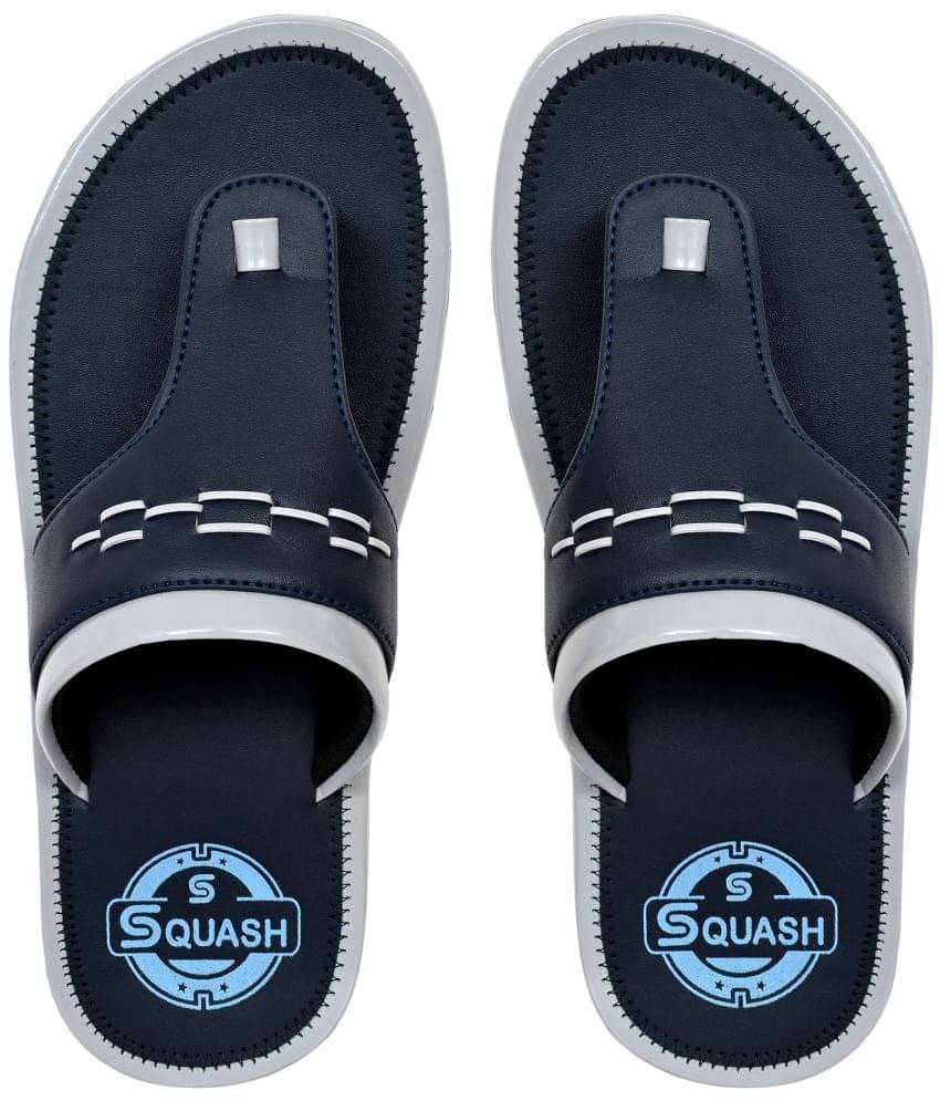     			Squash Navy Blue Men's Thong Flip Flop