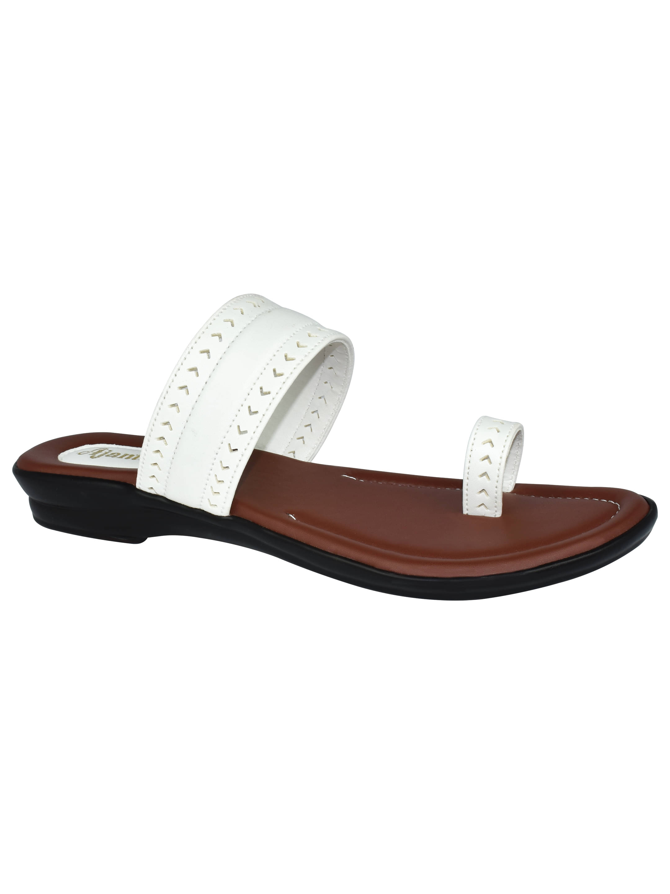 Ajanta White Women's Flats     			Ajanta White Women's Flats