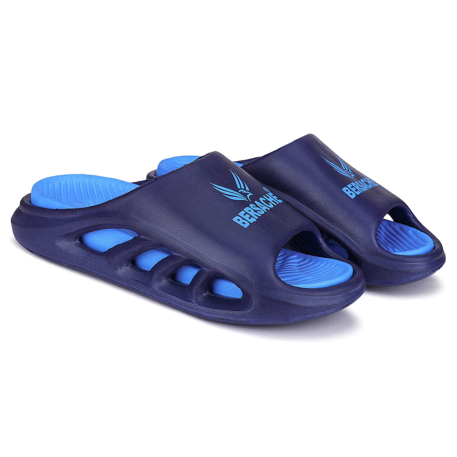     			Bersache Blue Men's Slide Flip Flop