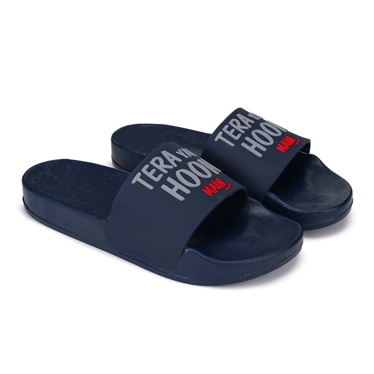     			Bersache Navy Men's Slide Flip Flop