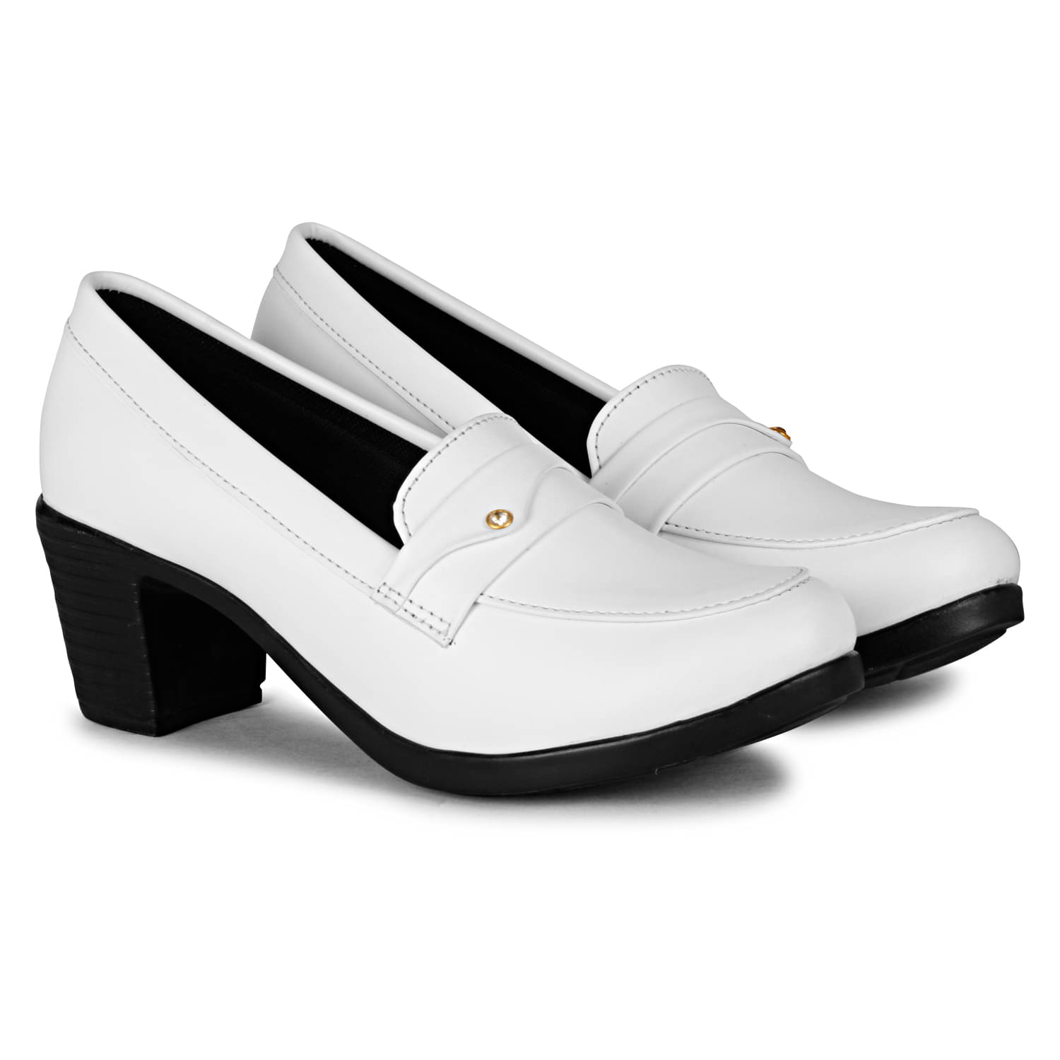     			Commander Shoes White Women's Pumps Heels