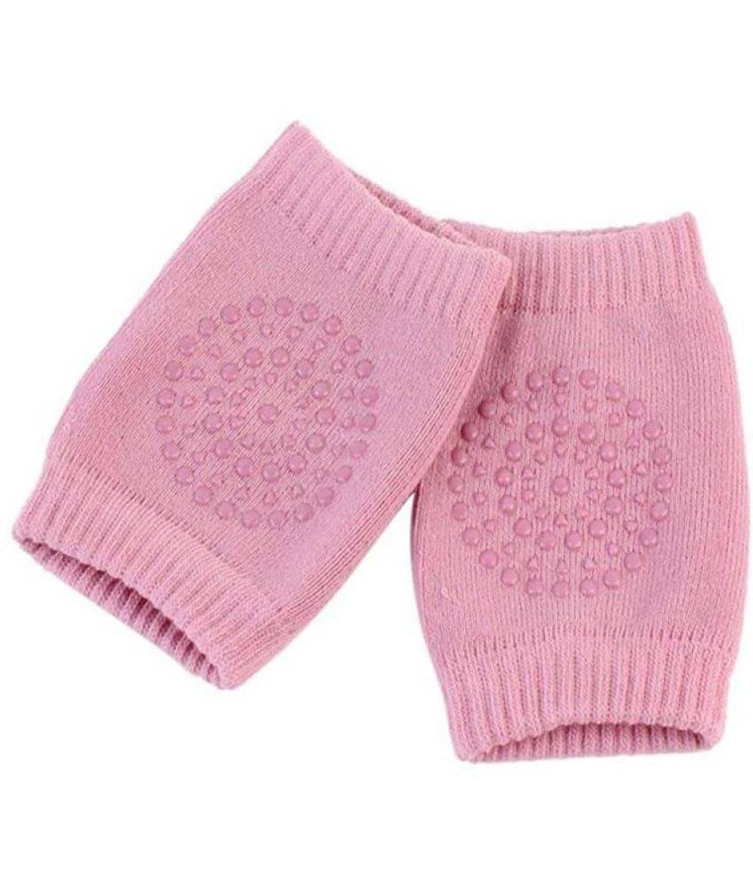     			DHS Mart Pink Cotton Baby Knee Pad ( Pair of 2 )