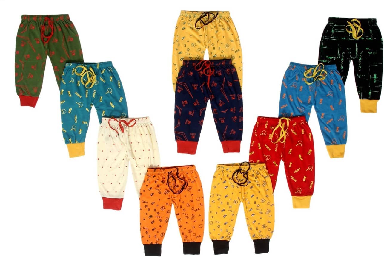 DIAMOND EXPORTER Pack of 10 Boys Cotton Blend Trackpant ( Multi Color ) - Track Pants | Buy online on ZillyBuy