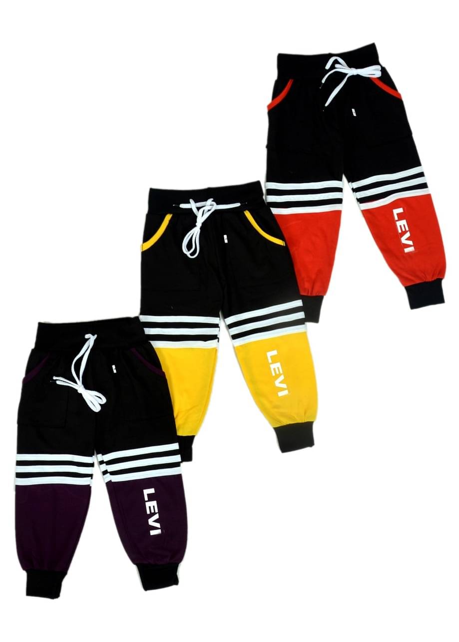 DIAMOND EXPORTER Pack of 3 Boys Cotton Blend Trackpant ( Multicolor ) DIAMOND EXPORTER Pack of 3 Boys Cotton Blend Trackpant ( Multicolor )