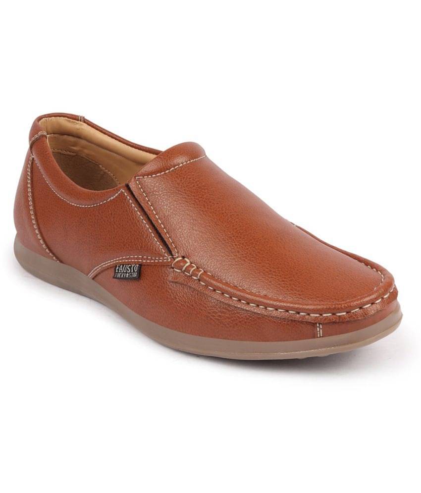     			Fausto Tan Men's Slip on