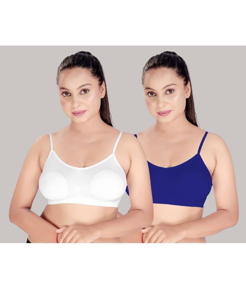 HAYA Pack of 2 Polyester Non Padded Women's Cami bra ( Multicolor ) Polyester Non Padded Women's Cami bra HAYA Pack of 2 Polyester Non Padded Women's Cami bra ( Multicolor ) Polyester Non Padded Women's Cami bra