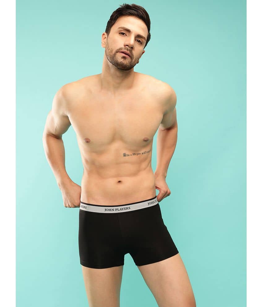 John Players Black Trunks Cotton Blend Men's Trunks ( Pack of 1 )