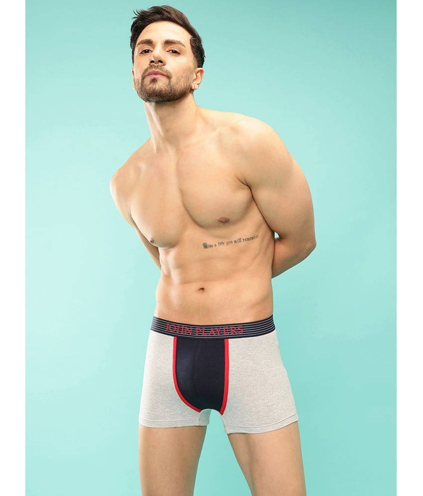     			John Players Grey Trunks Cotton Blend Men's Trunks ( Pack of 1 )