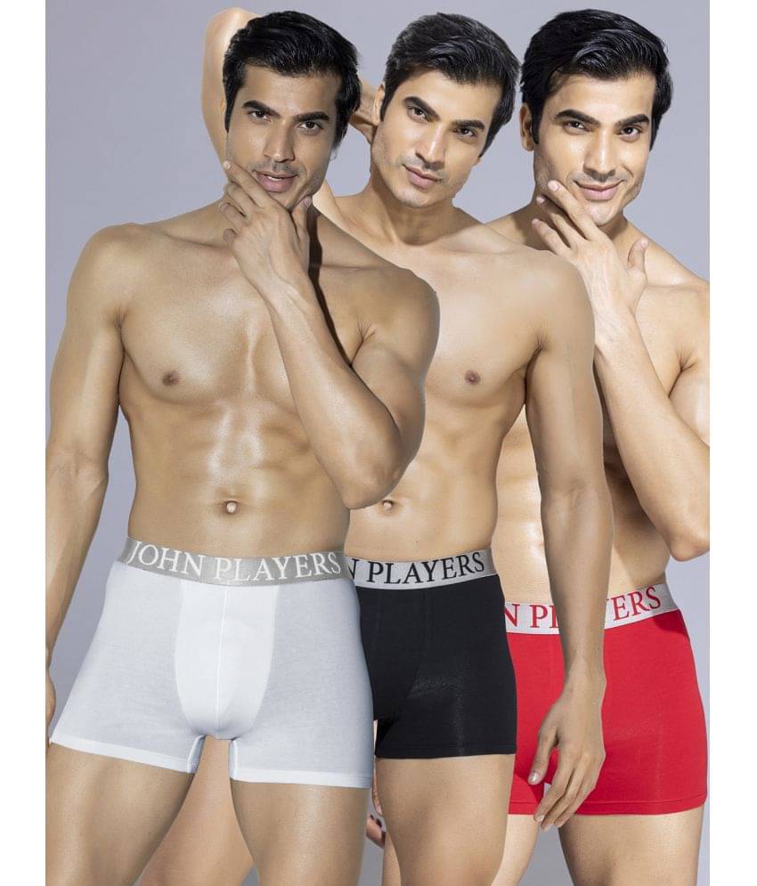     			John Players Multicolor Cotton Blend Men's Trunks ( Pack of 3 )