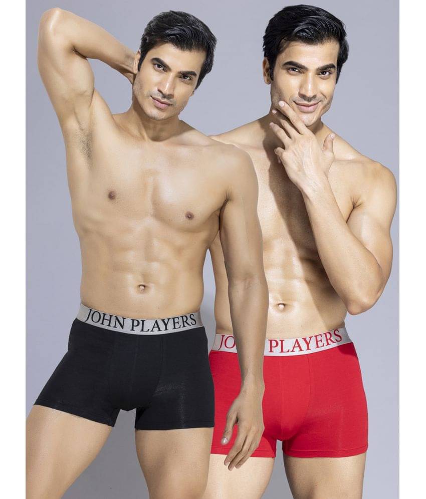 John Players Multicolor Cotton Blend Men's Trunks ( Pack of 2 ) John Players Multicolor Cotton Blend Men's Trunks ( Pack of 2 )