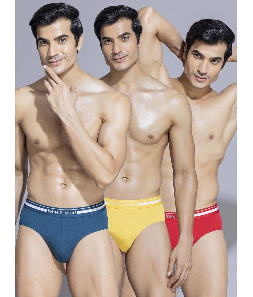 John Players Multicolor Cotton Men's Briefs ( Pack of 3 )     			John Players Multicolor Cotton Men's Briefs ( Pack of 3 )