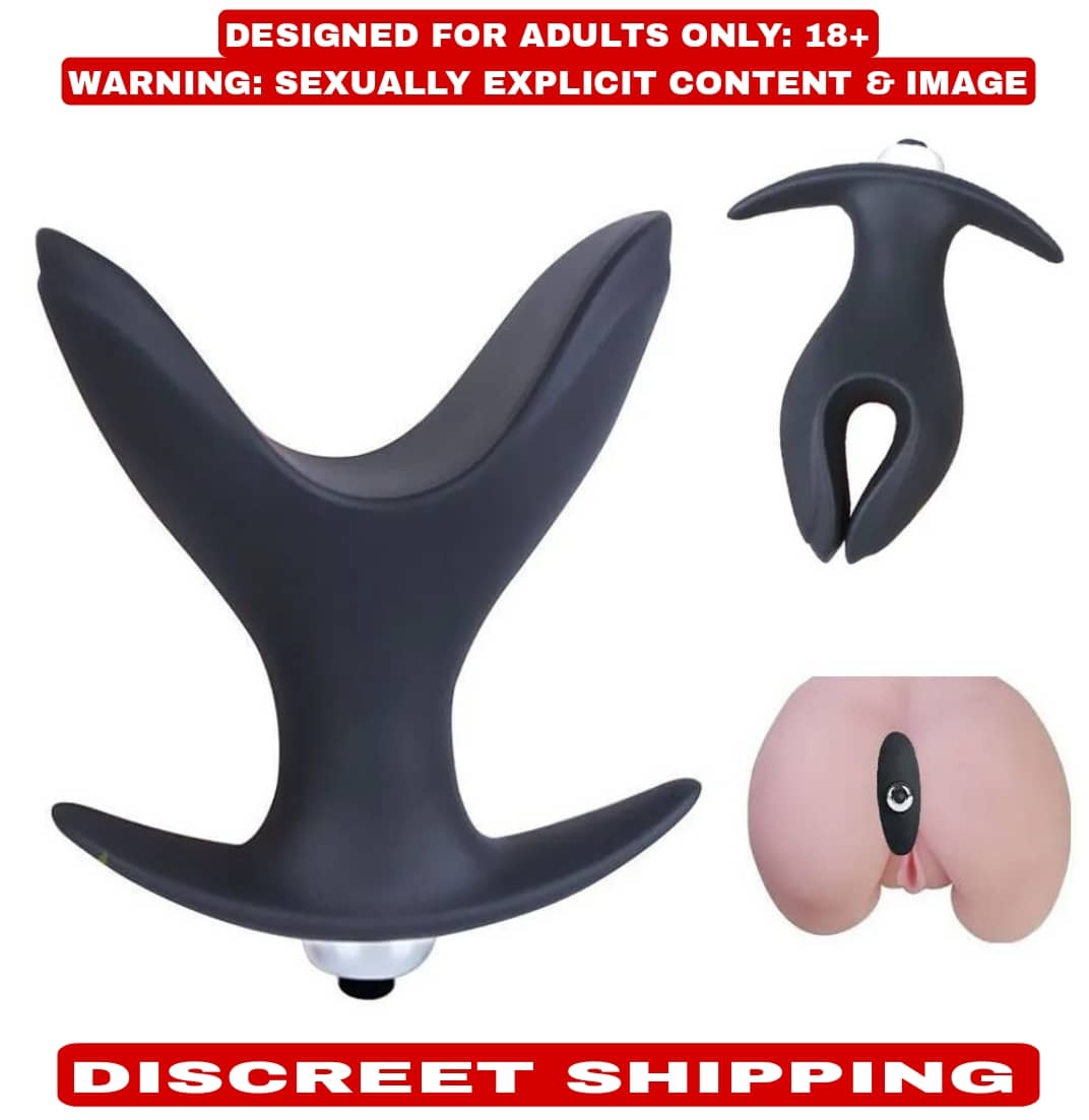 Kamahouse Premium Quality Vibrating Anal Opening Butt Plug Silicone Massager Stimulate Orgasm