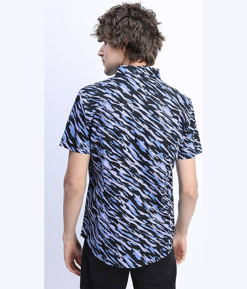 Ketch 100% Cotton Slim Fit Printed Half Sleeves Men's Casual Shirt - Orange ( Pack of 1 )