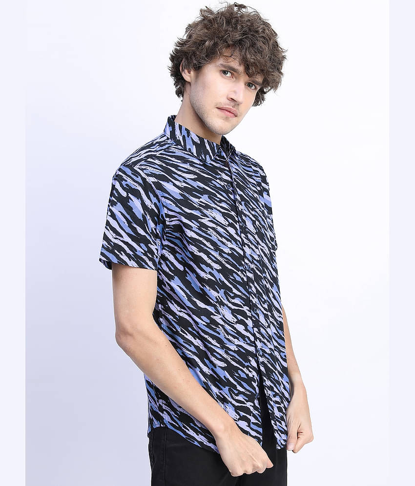 Ketch 100% Cotton Slim Fit Printed Half Sleeves Men's Casual Shirt - Orange ( Pack of 1 )