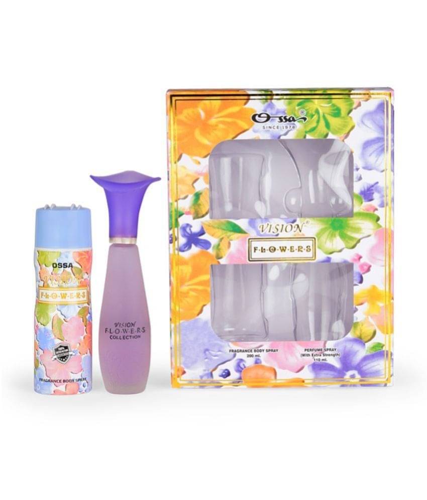     			Ossa Vision Flower Gift Set Of Perfume 110ml & Body Spray 200ml , Evening Occassion Combo For Women