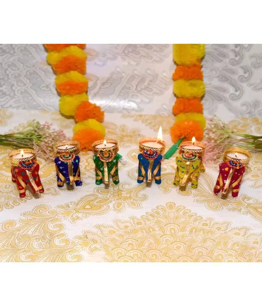     			Wax n Wicks Multicolour Unscented Wax Tart 5 cm ( Pack of 6 )