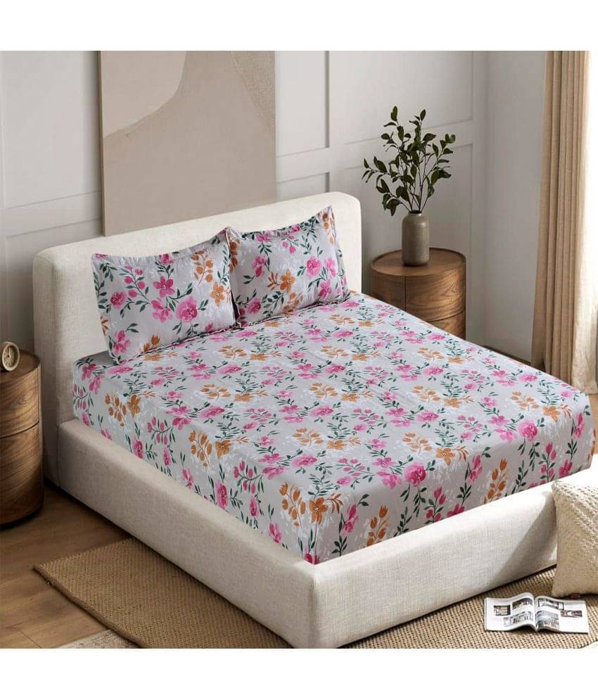 Welhouse India Cotton 1 Double Bedsheet with 2 Pillow Covers ( Multicolor ) Welhouse India Cotton 1 Double Bedsheet with 2 Pillow Covers ( Multicolor )