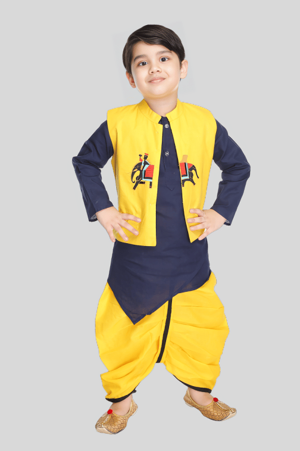 s muktar garments Pack of 1 Boys Cotton Blend ( Yellow ) s muktar garments Pack of 1 Boys Cotton Blend ( Yellow )