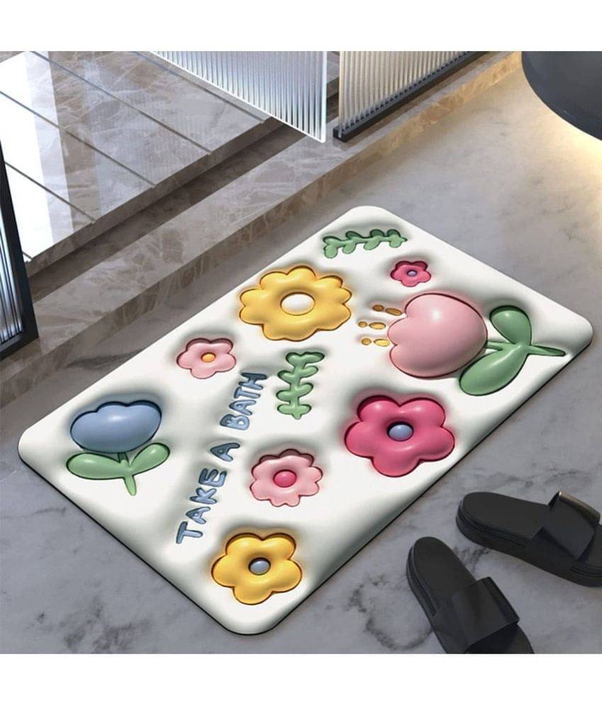 sakimo Anti-skid Rubber Bath Mat 40x60 cm ( Pack of 1 ) - Pink sakimo Anti-skid Rubber Bath Mat 40x60 cm ( Pack of 1 ) - Pink