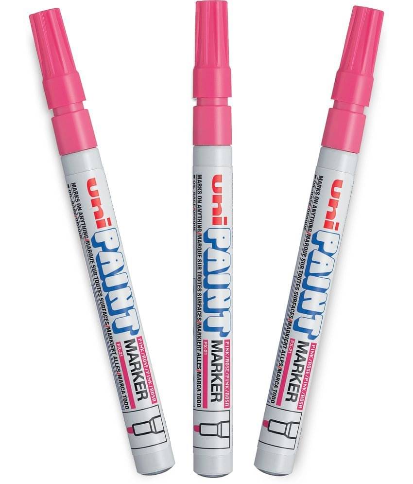 uni-ball PX21 Paint Markers (Pink Ink, Pack of 3) uni-ball PX21 Paint Markers (Pink Ink, Pack of 3)