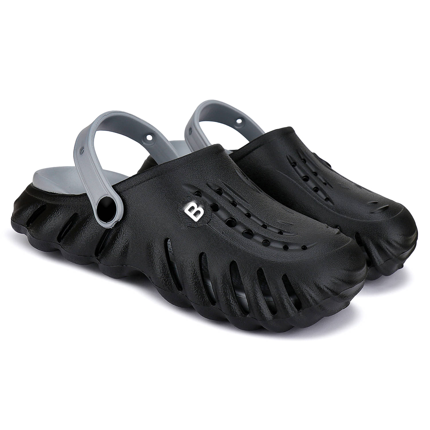     			Bersache - Black Men's Clogs