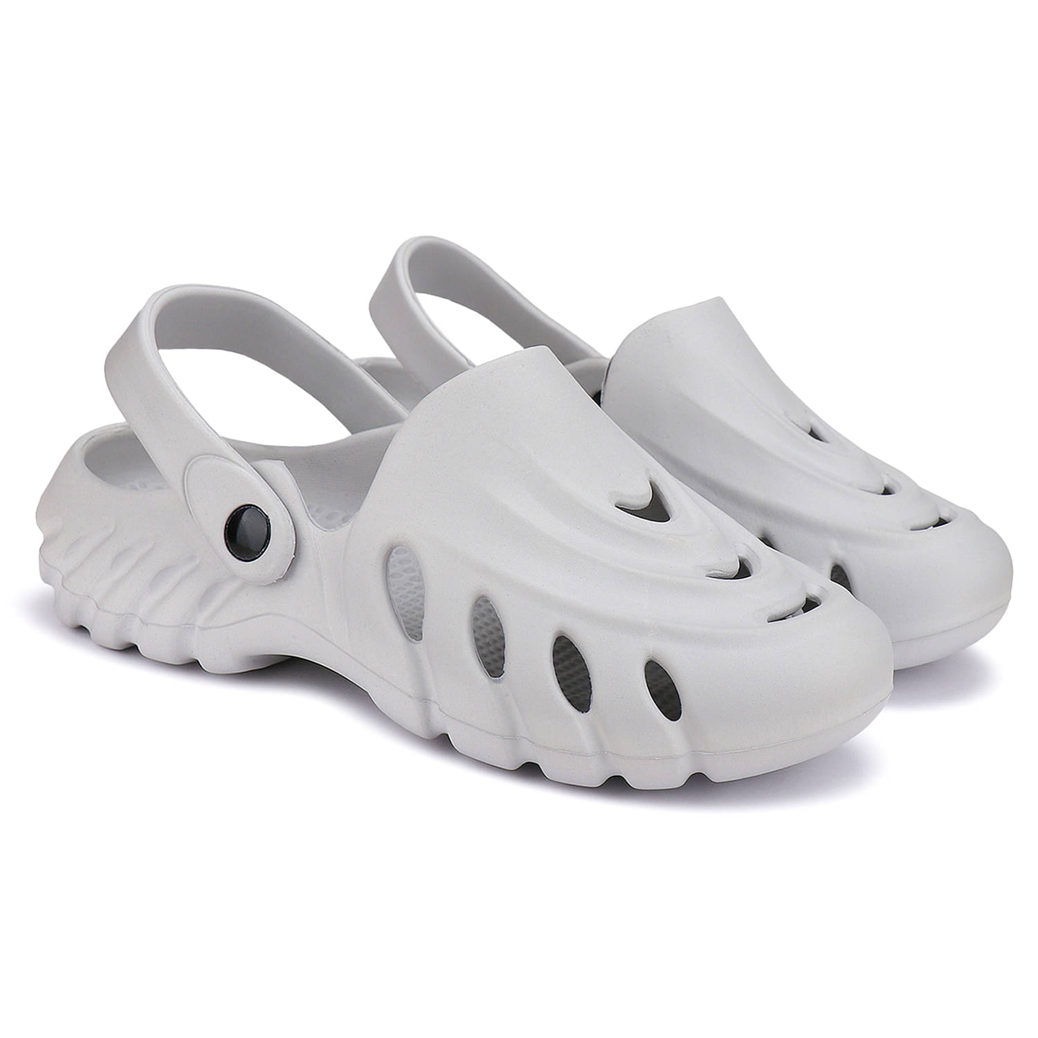     			Bersache - Grey Men's Clogs