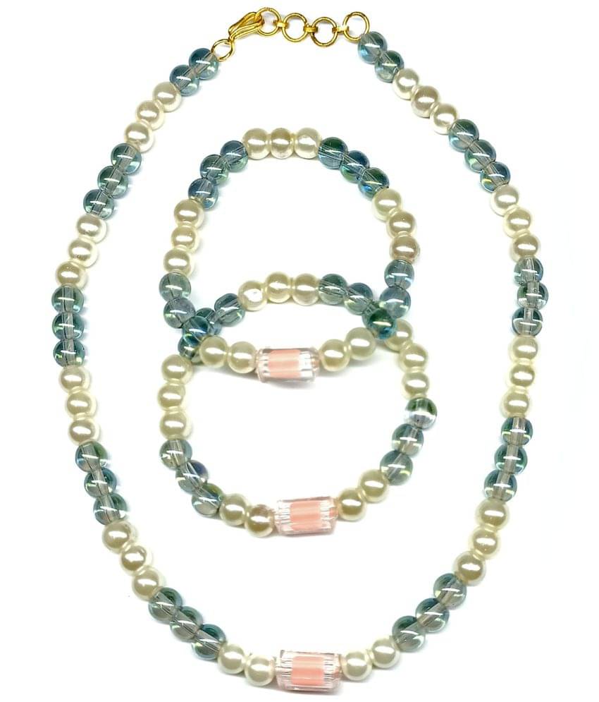     			DAIVYA WELLNESS Multi Color Pearls Necklace Set ( Pack of 1 )