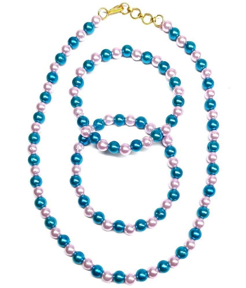     			DAIVYA WELLNESS Multi Color Pearls Necklace Set ( Pack of 1 )