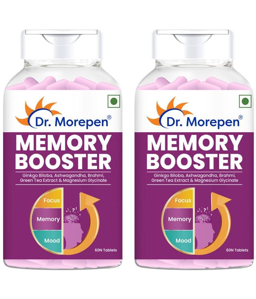     			Dr. Morepen Memory Booster Brain Supplement Helps in Concentration, Focus (60 Tablets)