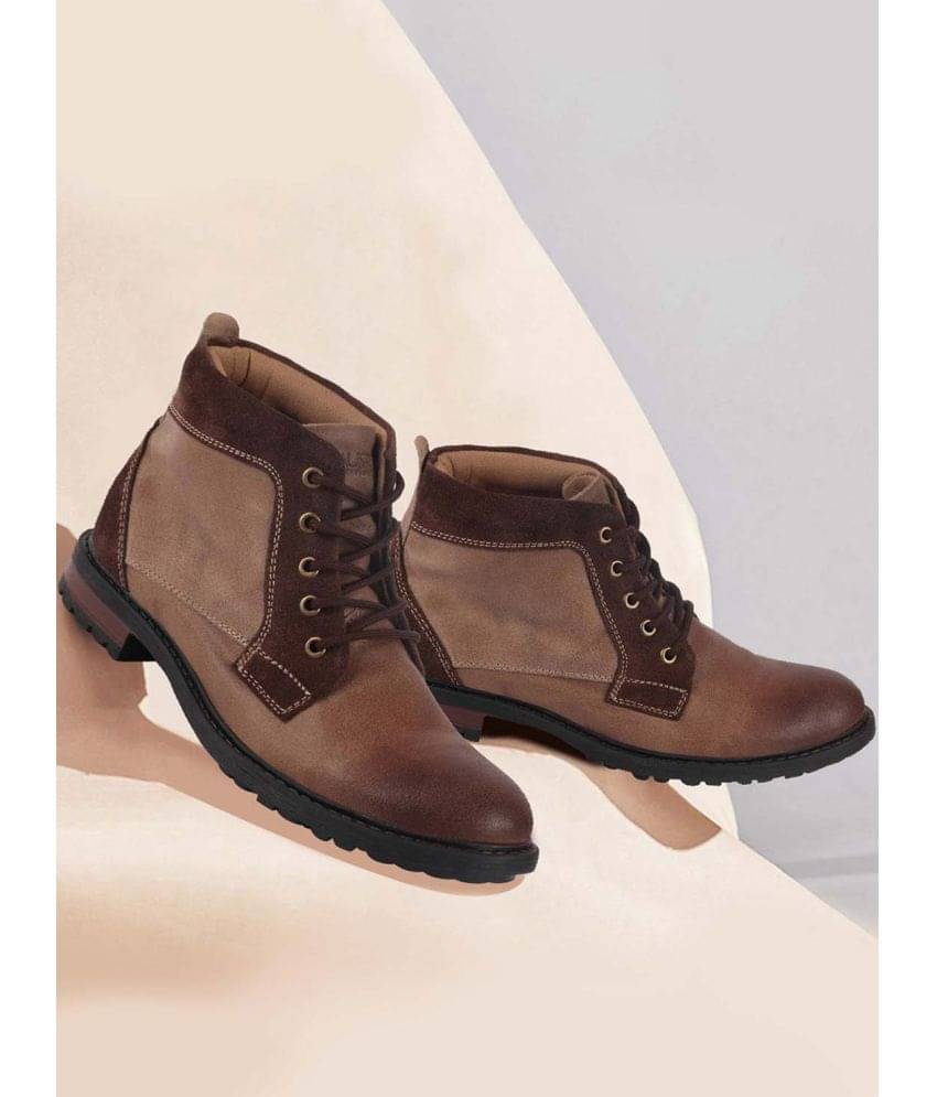     			Fausto Brown Men's Casual Boots