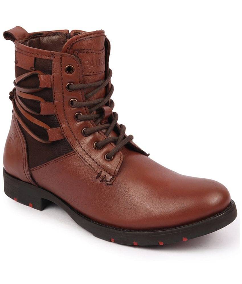     			Fausto Tan Men's Casual Boots