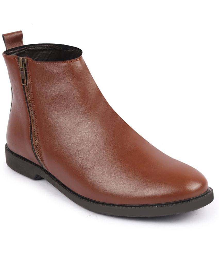 Fausto Tan Men's Formal Boots Fausto Tan Men's Formal Boots