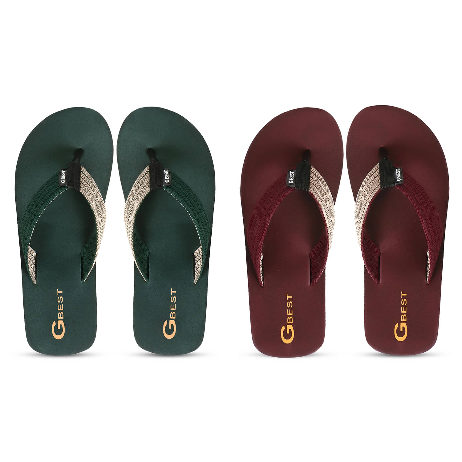     			GBest Multicolor Men's Thong Flip Flop