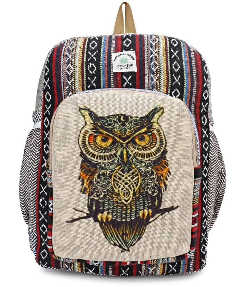     			Gau Sudh Fluorescent Orange Canvas Backpack ( 5 Ltrs )