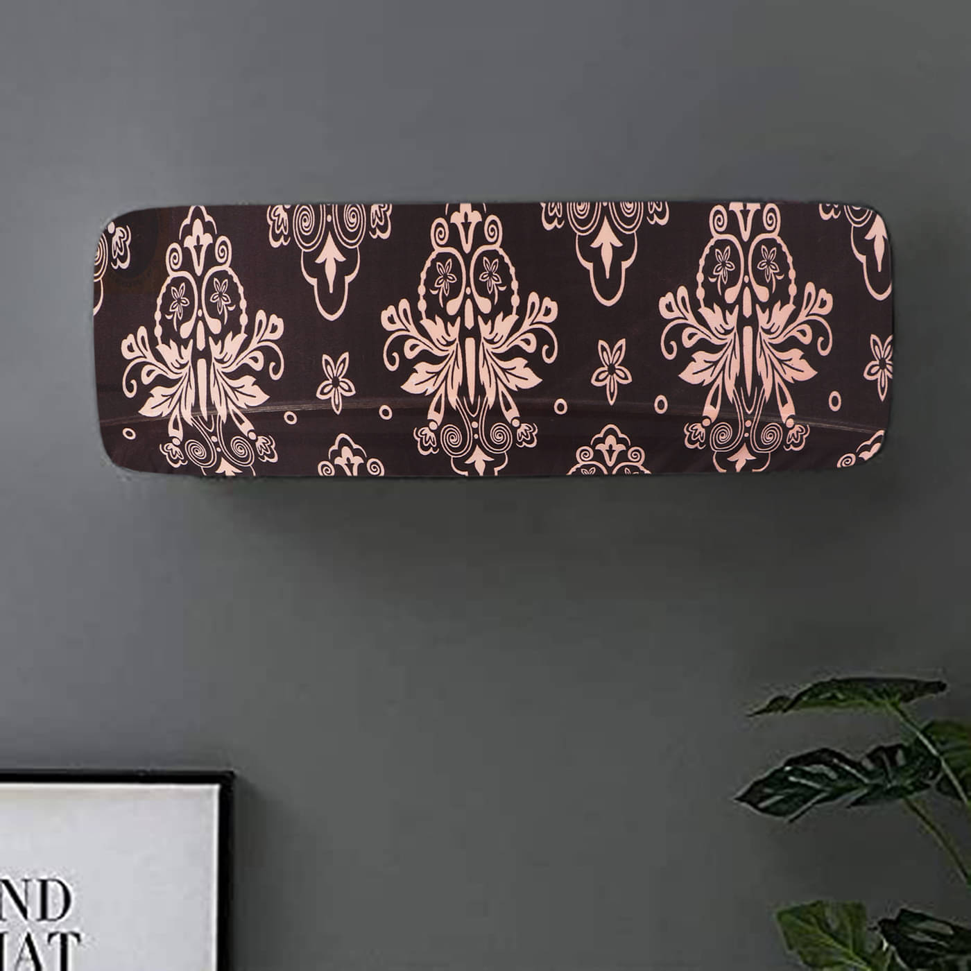     			Single Polyester Blend Brown AC Cover for 1 Ton Split AC