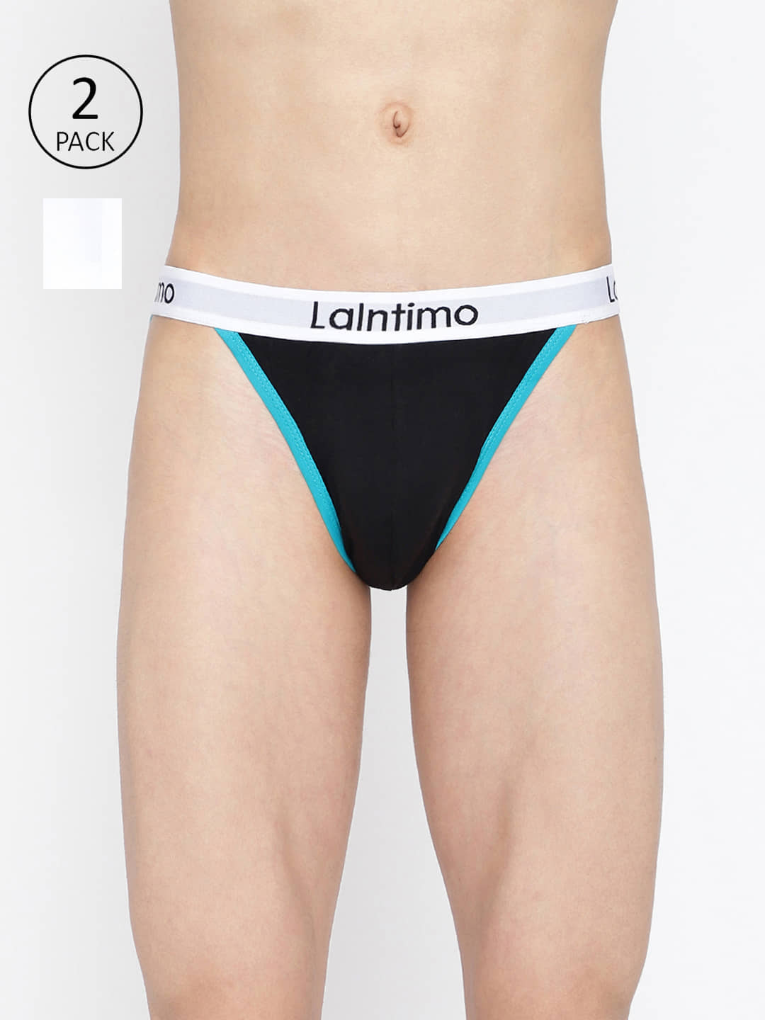 La Intimo Pack of 2 Cotton Bikini For Men's ( Multicolor )