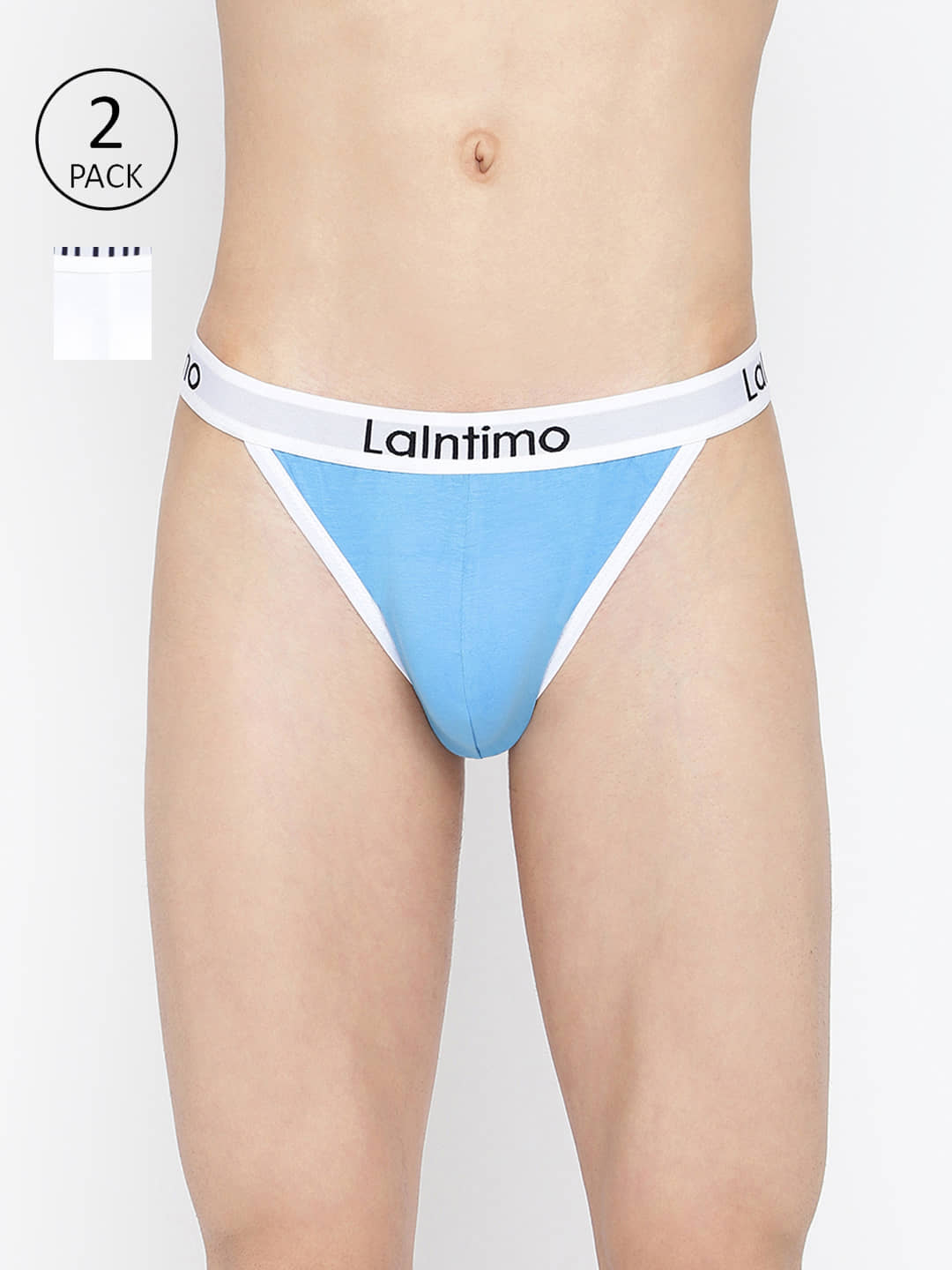 La Intimo Pack of 2 Cotton Bikini For Men's ( Multicolor )