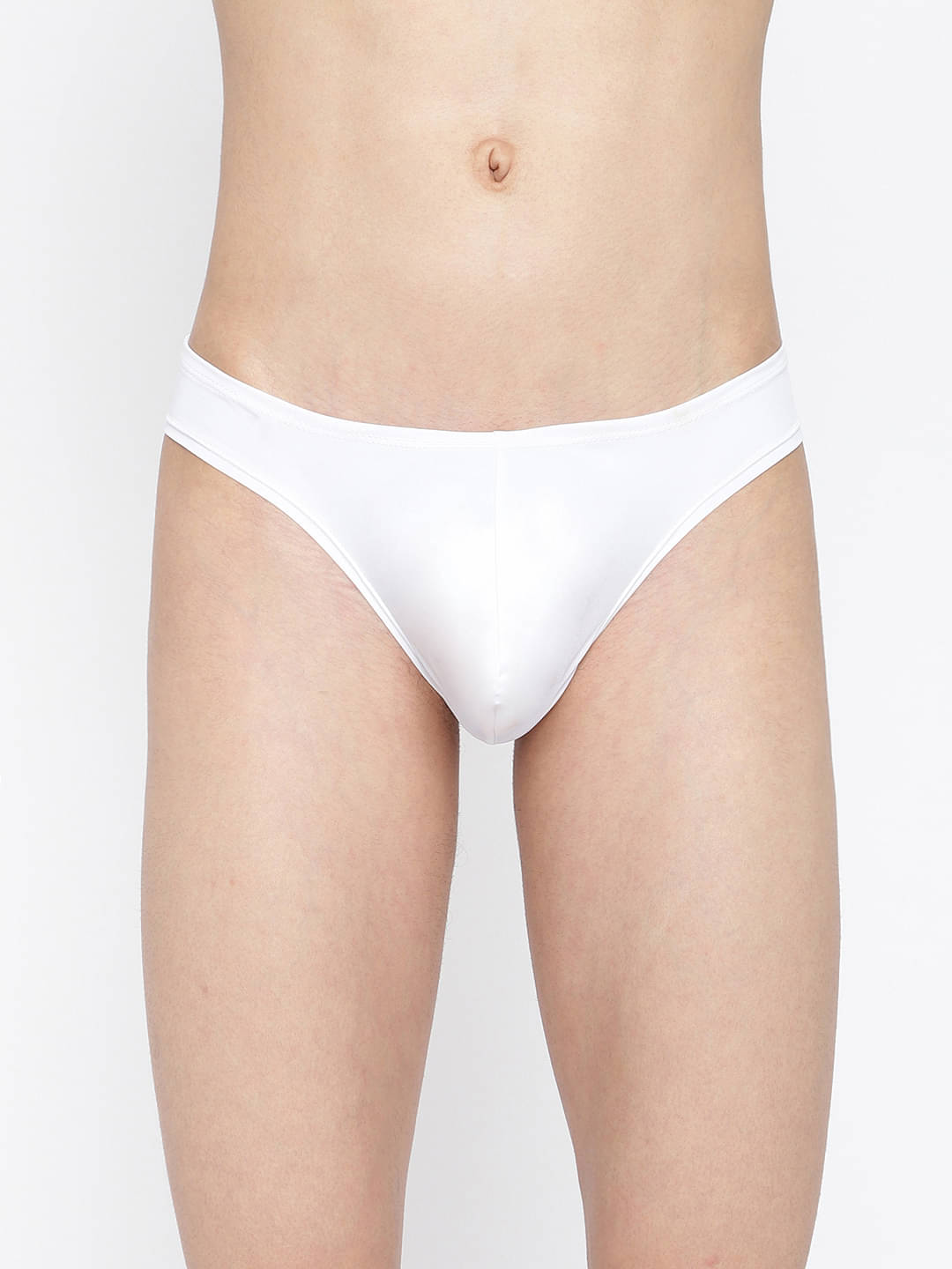     			La Intimo Pack of 1 Polyester Bikini For Men's ( White )