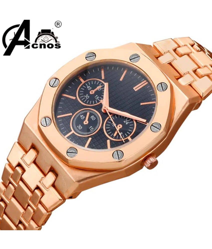 acnos Rose Gold Stainless Steel Analog Men's Watch