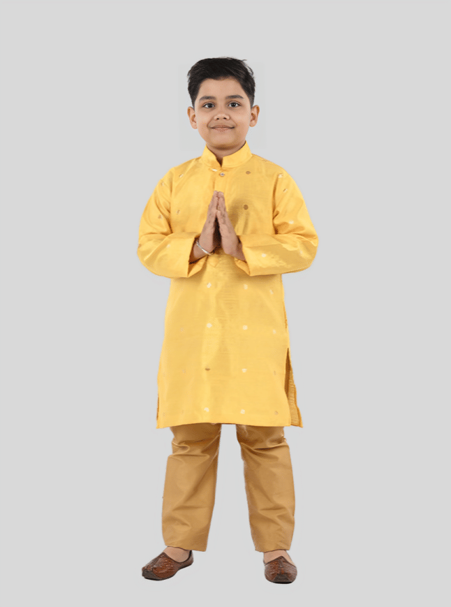 s muktar garments Pack of 1 Boys Cotton Blend ( Yellow ) s muktar garments Pack of 1 Boys Cotton Blend ( Yellow )