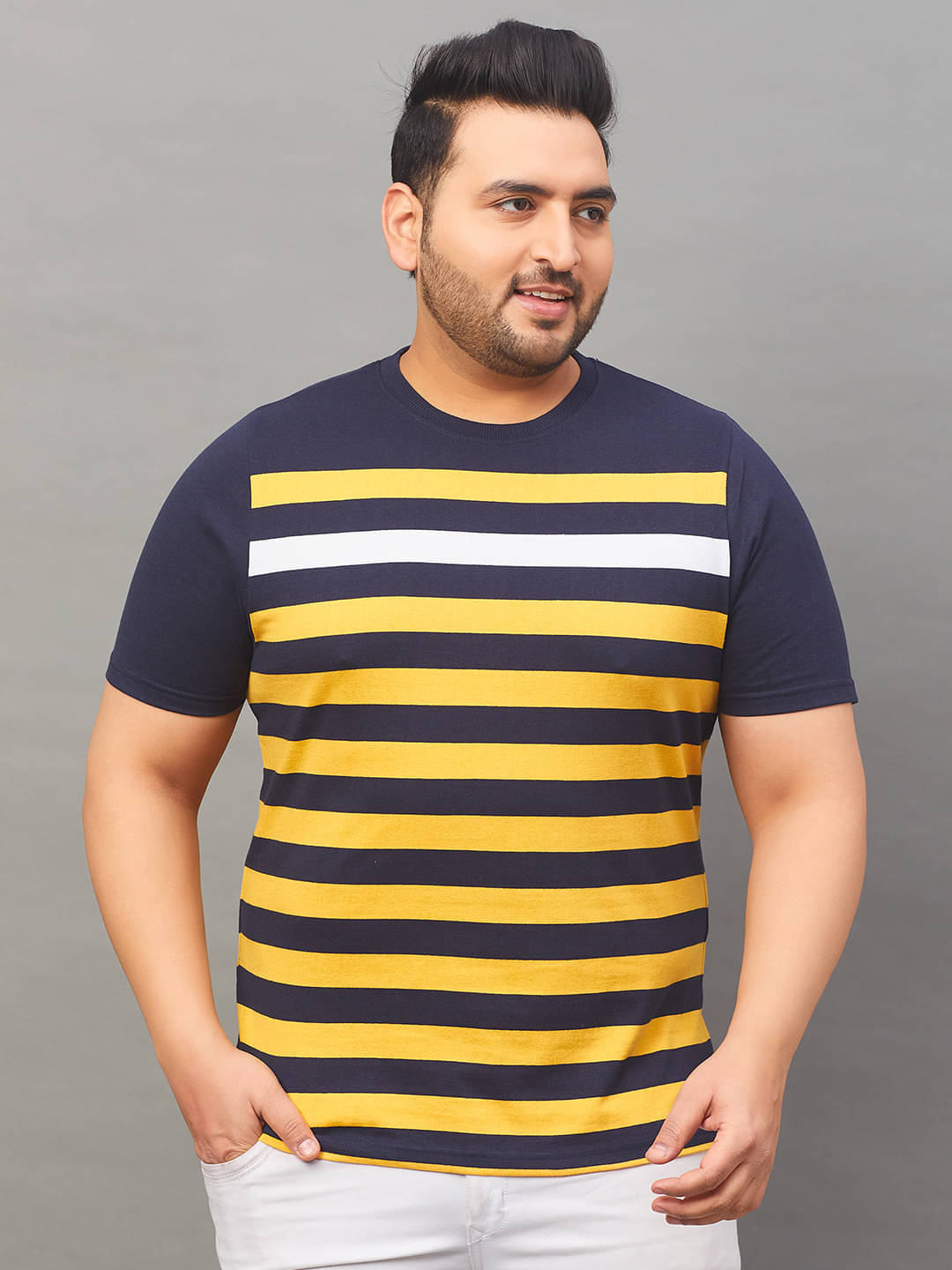     			AUSTIVO Pack of 1 Cotton Blend Regular Fit Men's T-Shirt ( Multicolor )