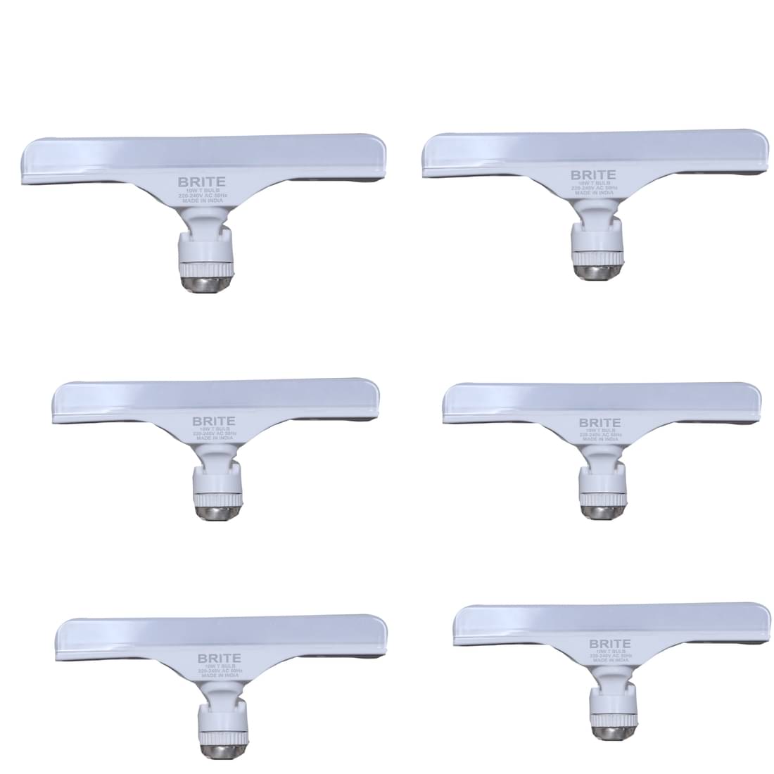 Brite 10W Cool Day Light T-Bulb ( Pack of 6 ) Brite 10W Cool Day Light T-Bulb ( Pack of 6 )