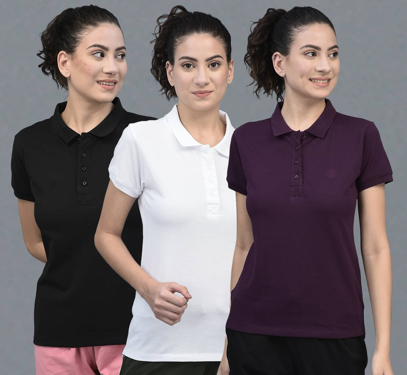     			Dollar Multi Cotton Blend Polos - Pack of 3