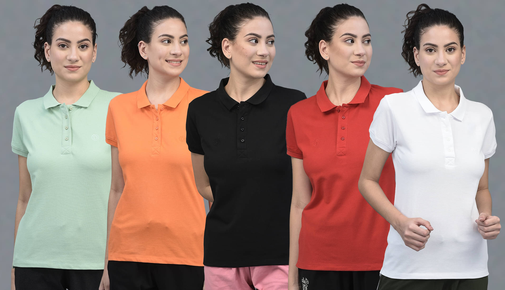     			Dollar Multi Cotton Blend Polos - Pack of 5