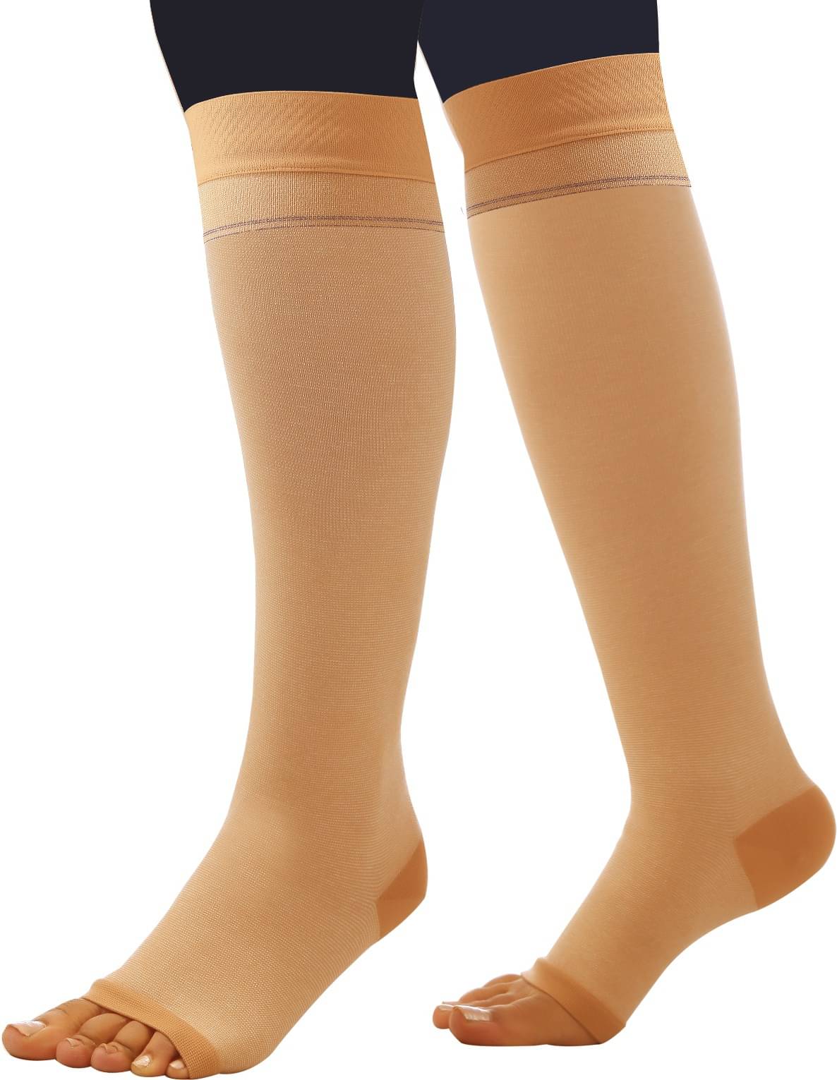     			Dyna Comparison Cotton Varicose Vein Stockings-Below Knee Knee Support (Beige) -Small