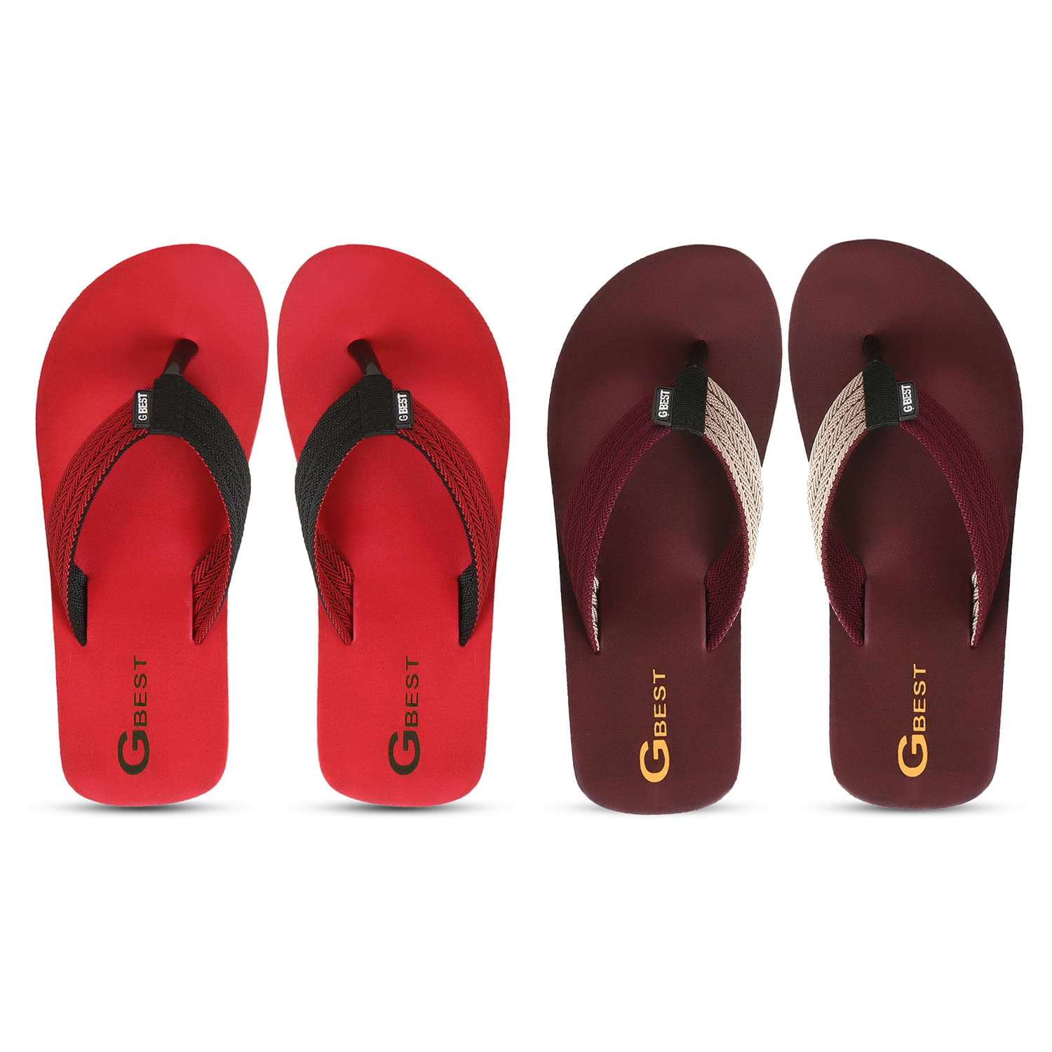     			GBest Multicolor Men's Thong Flip Flop